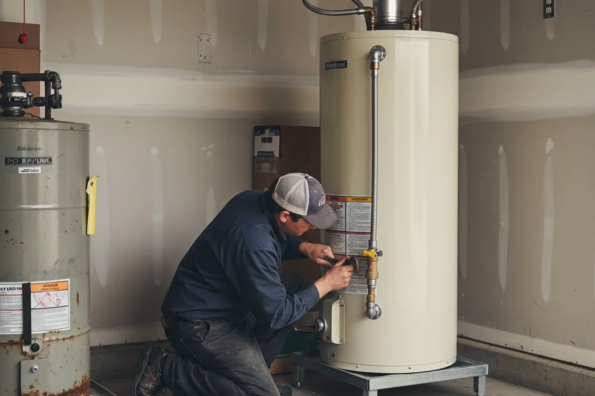 Water heater and shutoff valve replacement in Rohrersville