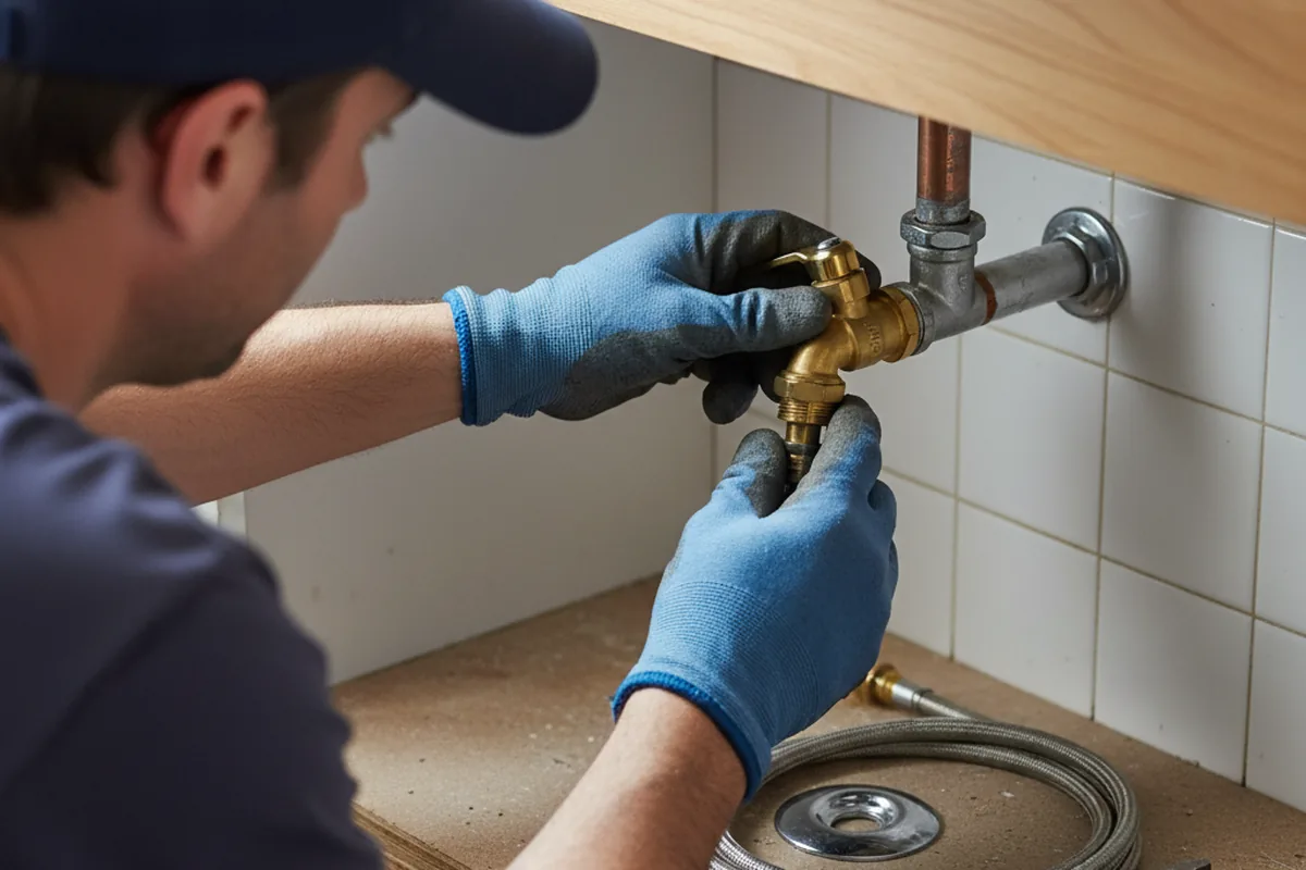 Shutoff valve and fitting work during Emergency Plumbing in Rohrersville